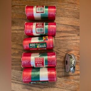 Group of 6 different Ribbons (for wrapping presents) 🎁